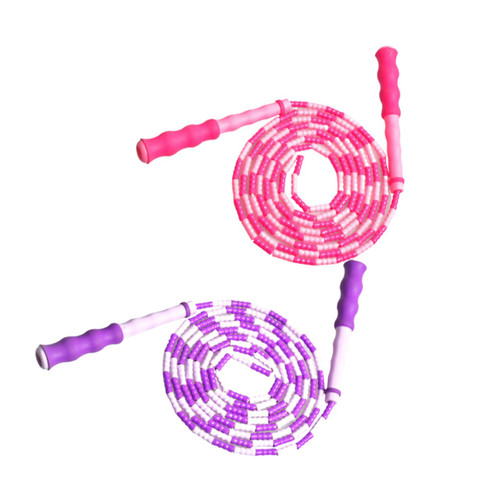 Sosoport 2pcs Kid Jump Rope Kid Jumping Rope Exercise Jump Ropes Exercise Ropes Skipping Rope Particle Bead