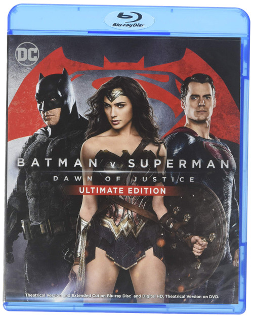 Batman v Superman: Dawn of Justice (Wal-Mart- VUDU +Ultimate Edition Blu-ray + Theatrical Blu-ray)