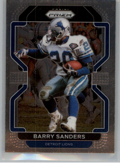 2021 Panini Prizm #155 Barry Sanders Detroit Lions NFL Football Trading Card 2021 Panini Prizm #155 Barry Sanders Detroit Lions NFL Football Trading Card