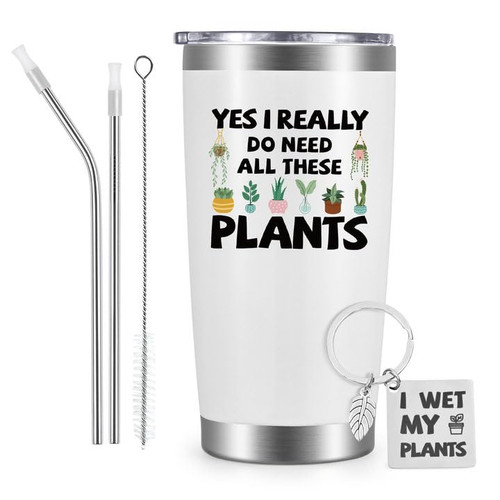Gtmileo Plant Lovers Gifts, Yes I Really Do Need All These Plants Stainless Steel Insulated Tumbler, Christmas Gardne Landscape Green Thumb Gift for Plant Lovers Plant Mom Plant Lady Women Men, 20oz Gtmileo Plant Lovers Gifts, Yes I Really Do Need All These Plants Stainless Steel Insulated Tumbler, Christmas Gardne Landscape Green Thumb Gift for Plant Lovers Plant Mom Plant Lady Women Men, 20oz