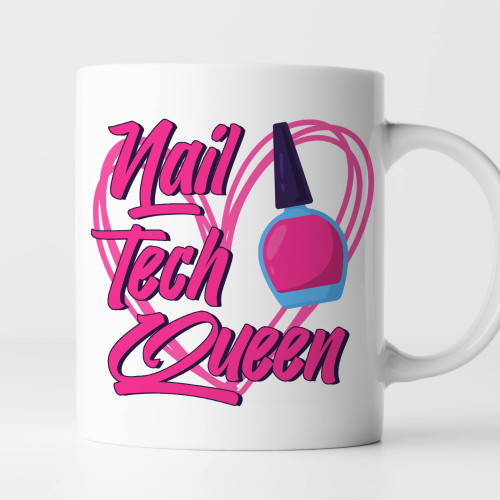 TODOLIA -11Oz- Nail Tech Queen Coffee Mug, Funny Nail Technician Mug, Nail Artist Mug, Manicurist Pedicurist Coffee Mug, Manicure Pedicure Mug, Ceramic Glossy Mug Gift For Family, Friends, Coworkers TODOLIA -11Oz- Nail Tech Queen Coffee Mug, Funny Nail Technician Mug, Nail Artist Mug, Manicurist Pedicurist Coffee Mug, Manicure Pedicure Mug, Ceramic Glossy Mug Gift For Family, Friends, Coworkers