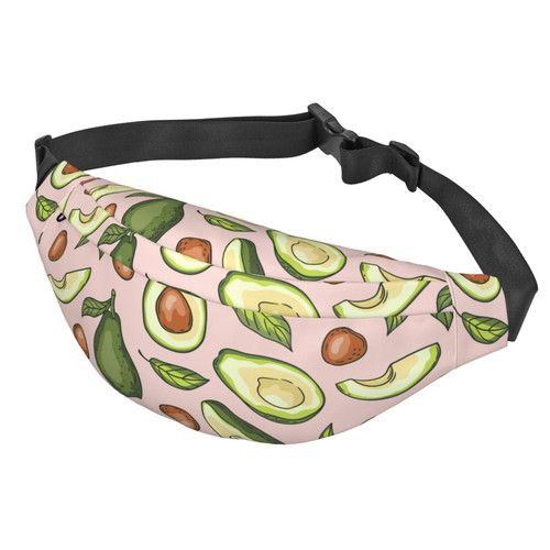 Avocado Fanny Packs for Women & Men, Crossbody Bags Fashion Belt Bag with Adjustable Strap, Waterproof Waist Pack for Travel Hiking Running Avocado Fanny Packs for Women & Men, Crossbody Bags Fashion Belt Bag with Adjustable Strap, Waterproof Waist Pack for Travel Hiking Running