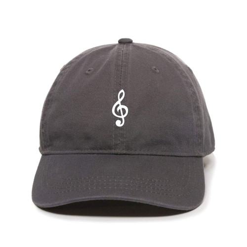 Tech Mrkt Music Note Baseball Cap Embroidered Cotton Adjustable Dad Hat