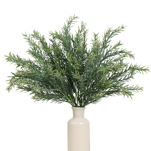 EDIMENS 3 Packs 22.4 Inch Artificial Cedar Branches Faux Stems Christmas Cedar Greenery Branches Stems Faux Leaf Greenery Stems Faux Branches for Vase Filler Home Office Wedding Christmas Decoration