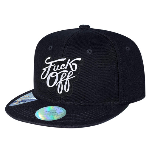 Love To Classic Black Snapback Flat Brim Hats Adjustable Style Logo Embroidery