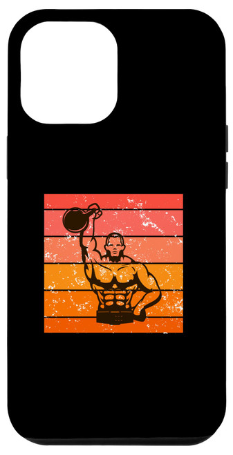iPhone 14 Pro Max Kettlebell Workout Retro Fitness Gym Case
