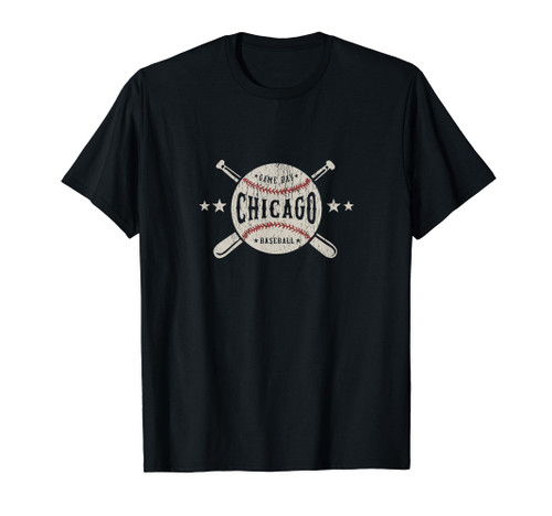 Chicago Illinois IL T-Shirt Vintage Baseball Graphic Tee