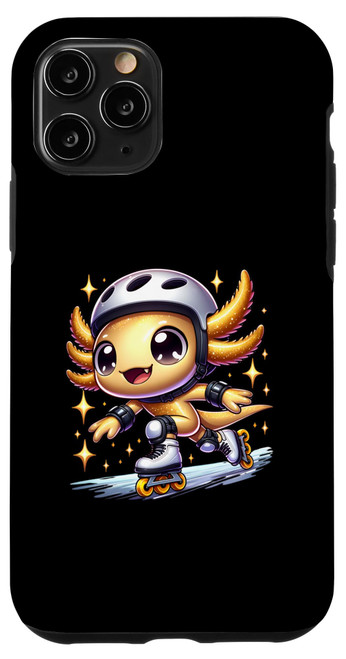 iPhone 11 Pro Funny Axolotl Rollerblade roller skater roller skate funny Case