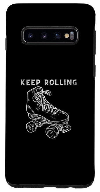 Galaxy S10 Rollerblades Roller Skating Figure Rolling Skater Case