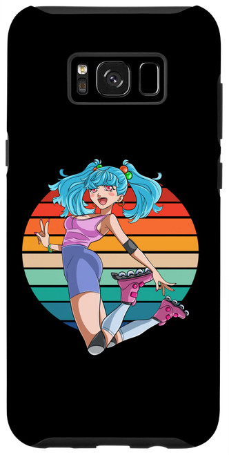 Galaxy S8+ Cute Roller Skater Girl Rollerblading Lover Rollerblades Case