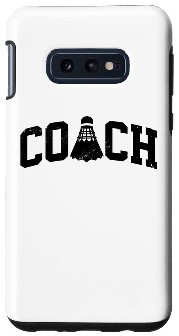 Galaxy S10e Coach Graphic Badminton Player Shuttlecock Player Sports Case