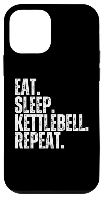 iPhone 12 mini Eat sleep kettlebell repeat funny workout fitness kettlebell Case