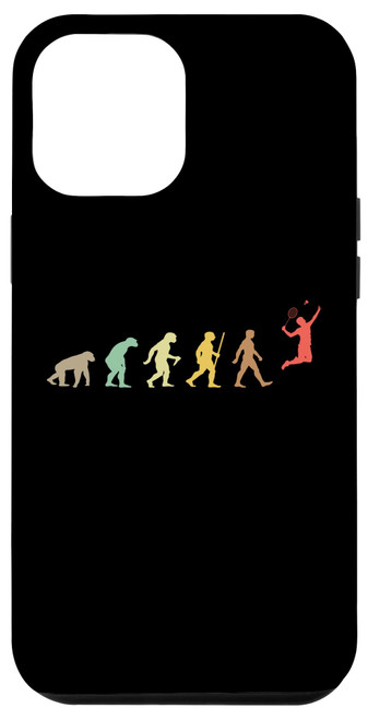 iPhone 15 Pro Max Vintage Badminton Retro shuttlecock Evolution Case