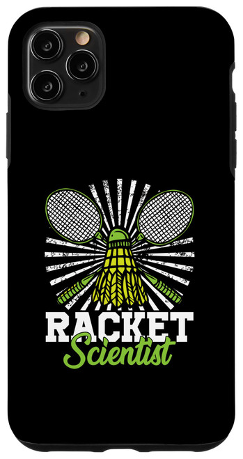 iPhone 11 Pro Max Badminton Gift Shuttlecock Racket Scientist Badminton Case