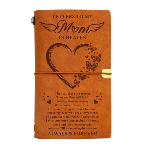 Vetbuosa Memorial Gifts for Loss of Mother-Leather Journal, Sympathy Gifts for Loss of Mom,in Memory of Mom,Bereavement Gifts for Loss of Mother,Remembrance/Funeral/Condolence Gifts for Loss of Mom