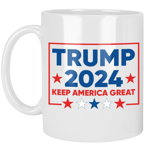 Patriots Cave - Donald Trump 2024 Keep America Great Coffee Mug | USA Election 2024 Gifts | American President Trump 2024 Drinkware | Retirement Gifts For Him | Trump Lovers Gift (11 oz)