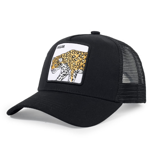 Beorndmy Trucker Hat Men Animal Snapback Hats Adjustable Embroidered Baseball Cap Mesh Breathable Square Patch Women Caps