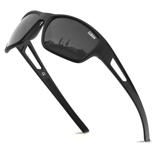 BLBAN Sports Polarized Sunglasses for Men Women Fishing Running Cycling Golf Unbreakable TR90 Frame UV400 Protection