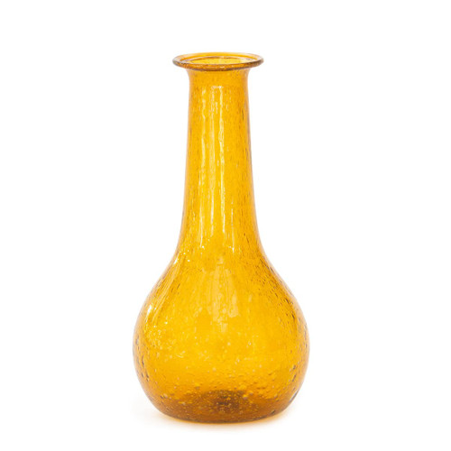 Park Hill Collection ECL10629 Amber Hombre Glass Bud Vase, 6-inch, Glass