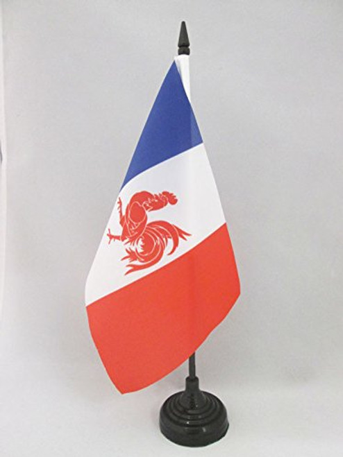 AZ FLAG Walloon French Movement Table Flag 5'' x 8'' - Rattachism Movement Desk Flag 21 x 14 cm - Black Plastic Stick and Base AZ FLAG Walloon French Movement Table Flag 5'' x 8'' - Rattachism Movement Desk Flag 21 x 14 cm - Black Plastic Stick and Base