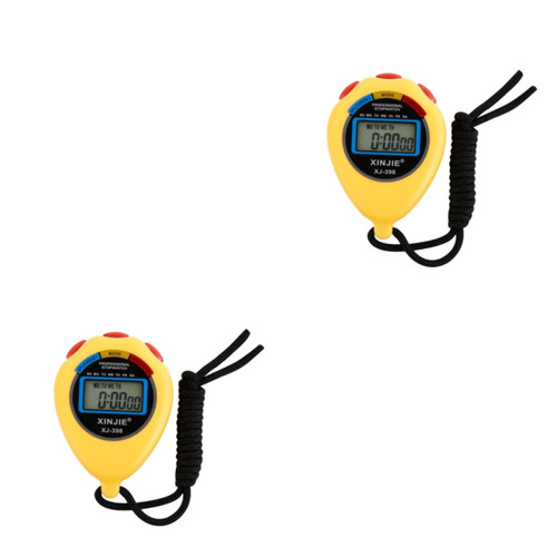 BESPORTBLE 2pcs Running Timer Timeclock Clocks Time Clock Timing Device Digital Clock Waterproof Clock Watch Student Handheld