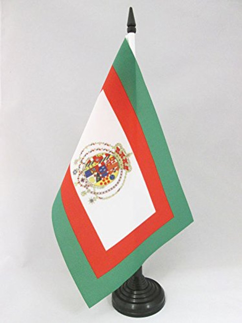 AZ FLAG Kingdom of The Two Sicilies 1848-1860 Table Flag 5'' x 8'' - Sicilian Desk Flag 21 x 14 cm - Black Plastic Stick and Base AZ FLAG Kingdom of The Two Sicilies 1848-1860 Table Flag 5'' x 8'' - Sicilian Desk Flag 21 x 14 cm - Black Plastic Stick and Base