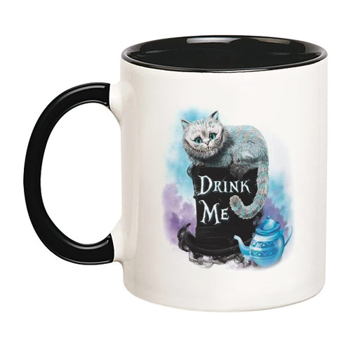 Fonhark - Cheshire Cat Alice in Wonderland Mug, 11 Oz Novelty Coffee Mug/Cup