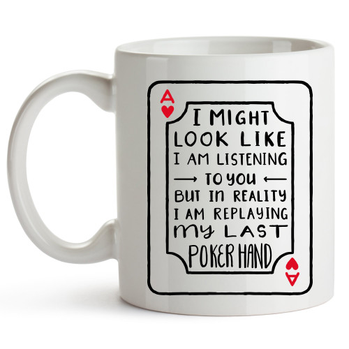 YouNique Designs Poker Coffee Mug, Poker Player Gifts, Poker Gifts, Coffee Cup, Coffee Mug, Funny Coffee Mug, Coffee Mug For Him, 11 oz Coffee Mug