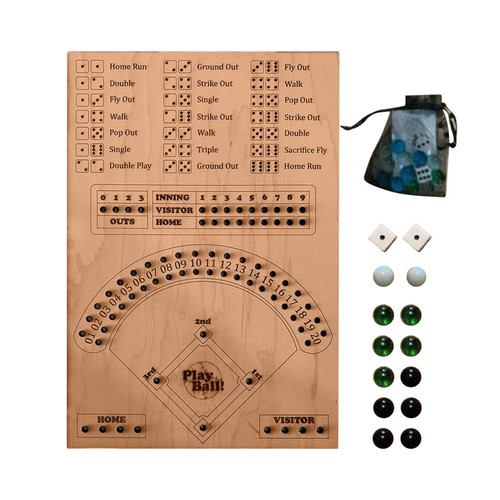 Baseball Dice Board Game, Baseball Dice Game Wooden Board Game with Dice and Marbles, Baseball Game for Adults Brithday Gift Fun Baseball Board Game for Family, Party & Holiday Gatherings (A) Baseball Dice Board Game, Baseball Dice Game Wooden Board Game with Dice and Marbles, Baseball Game for Adults Brithday Gift Fun Baseball Board Game for Family, Party & Holiday Gatherings (A)