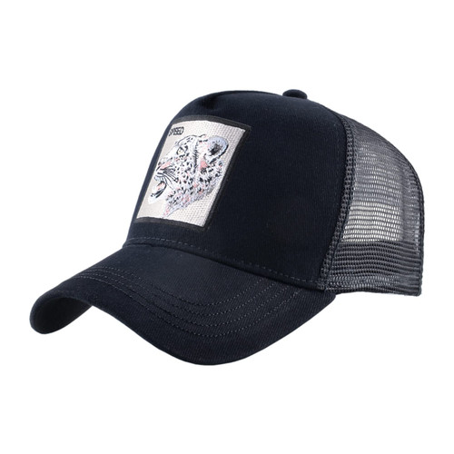 Unisex Animal Mesh Trucker Hat Snapback Square Patch Baseball Caps (Black Panther) Unisex Animal Mesh Trucker Hat Snapback Square Patch Baseball Caps (Black Panther)
