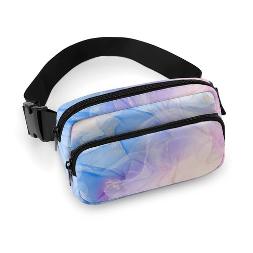 Marble Fanny Packs for Men Women, Fashion Crossbody Bag Waist Pack with Adjustable Strap Sling Bag Belt Bags for Cycling Running Hiking