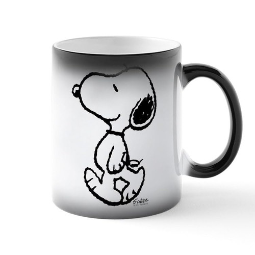 CafePress Peanuts Snoopy Ceramic Magic Mug Coffee, Tea Cup 11 oz