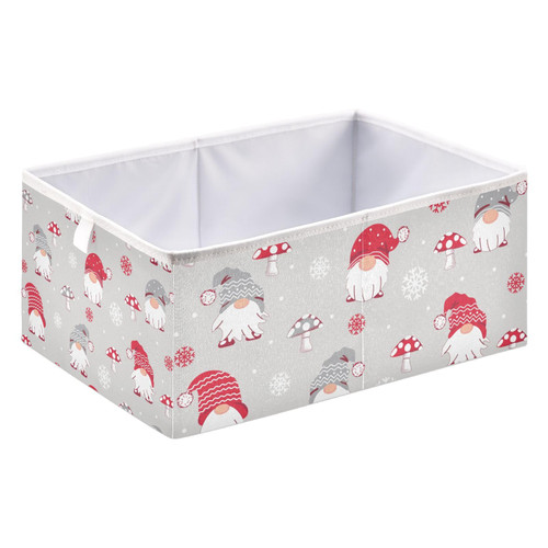 Christmas Santa Gnomes Storage Basket Storage Bin Rectangular Collapsible Toy Boxs Shelves Cloth Baskets Organizer for Living Room Office Christmas Santa Gnomes Storage Basket Storage Bin Rectangular Collapsible Toy Boxs Shelves Cloth Baskets Organizer for Living Room Office