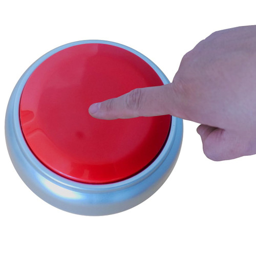 Bejamy Talking Alarm Clock for The Blind, Talking Clock for Low Vision & People Visually Impaired, Talking Clock as Gift for Mother,Father, Seniors,Elderly People (Red Top & Silver Base)