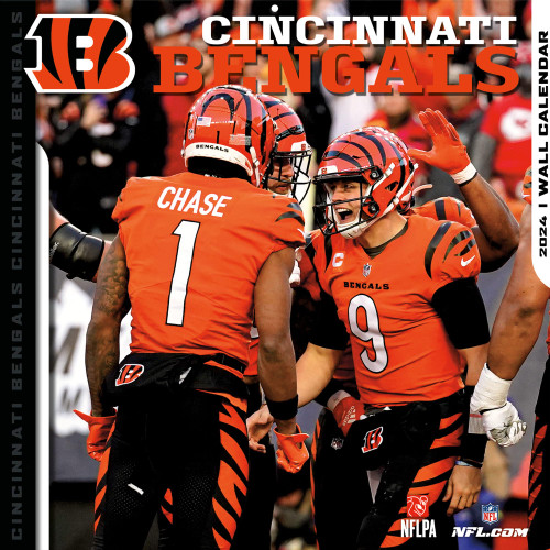 Cincinnati Bengals 2024 12'' x 12'' Team Wall Calendar