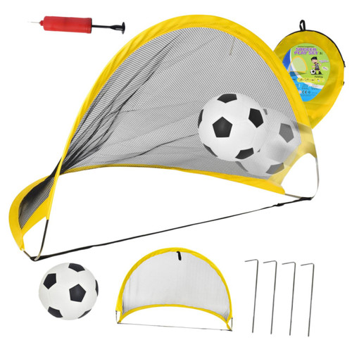 BRIGHTFUFU 1 Set Kids Outdoor Football Kids Football Training Soccer Net Training Soccer Goal Soccer Goal Nets Soccer Goals Foldable Soccer Playing Net Portable Soccer Goals Toy Ball Mini