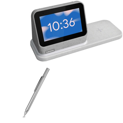 BoxWave Stylus Pen Compatible with Lenovo Smart Clock 2 (Stylus Pen by BoxWave) - FineTouch Capacitive Stylus, Super Precise Stylus Pen for Lenovo Smart Clock 2 - Metallic Silver BoxWave Stylus Pen Compatible with Lenovo Smart Clock 2 (Stylus Pen by BoxWave) - FineTouch Capacitive Stylus, Super Precise Stylus Pen for Lenovo Smart Clock 2 - Metallic Silver