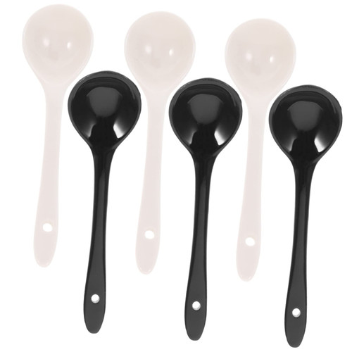 KICHOUSE 6pcs Ceramic Spoon Soup Spoons Porcelain Soup Spoon Ceramic Eating Spoon Basting Spoon Ceramic Serving Spoon Ceramic Coffee Spoon Mixing Spoons Tea Spoon Ceramics Japan Ravioli