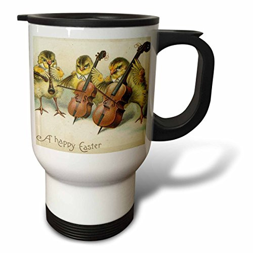 3dRose Numbers Travel Mug, 14-Ounce, Stainless Steel