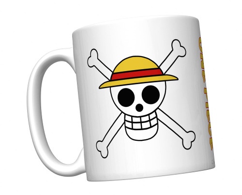 CJ Artisans Straw Hat Pirates Jolly Roger Flag (One Piece) Coffee Mug