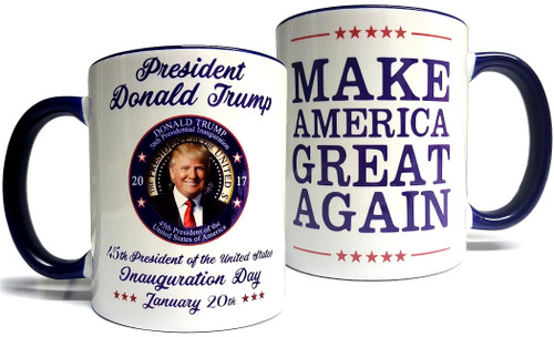 Mean Muggin Donald Trump Inauguration Mug - Make America Great Again - Grade A Ceramic 11oz Mug/Cup - Giftable Foam Box Protection
