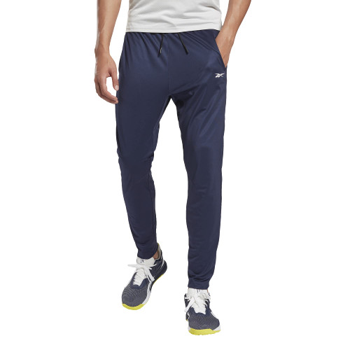 Reebok Men's Standard Workout Ready Knit Pant, Vector Navy, Medium