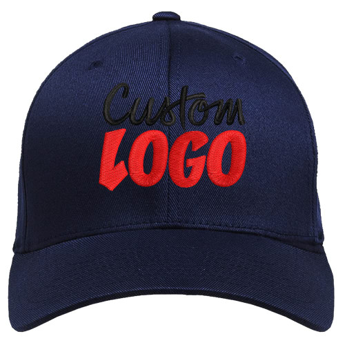 Embroidered Custom Logo Baseball Cap Design Your Own Dad Hat Personalized Adjustable Men Women Navy