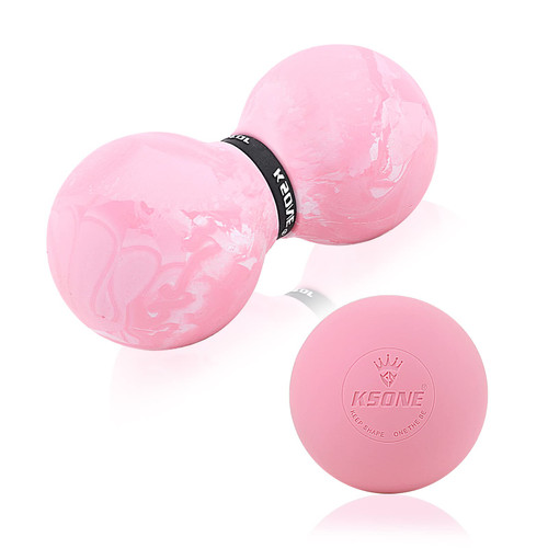 Massage Ball Set - Lacrosse Ball Peanut Massage Ball Therapy for Myofascial Trigger Point Release & Deep Tissue Massage - Set of 2 (Pink- 2 Pack) Massage Ball Set - Lacrosse Ball Peanut Massage Ball Therapy for Myofascial Trigger Point Release & Deep Tissue Massage - Set of 2 (Pink- 2 Pack)