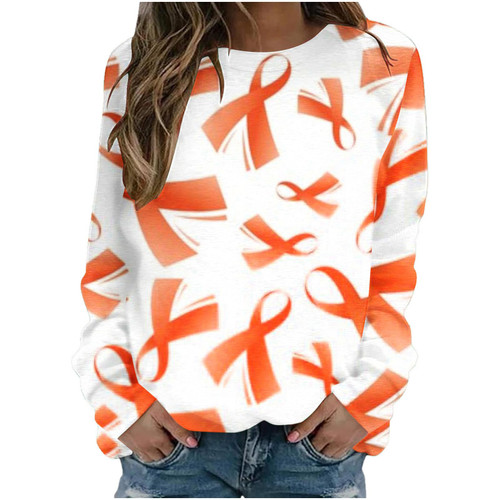 TUNUSKAT Crewneck Sweatshirts Womens Fashion Cute Graphic Long Sleeve Thin Pullover Lightweight Sweatshirt Loose Fall Tops