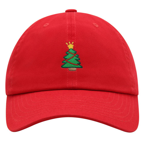JPAK Christmas Tree Premium Dad Hat Embroidered Baseball Cap Holiday Santa