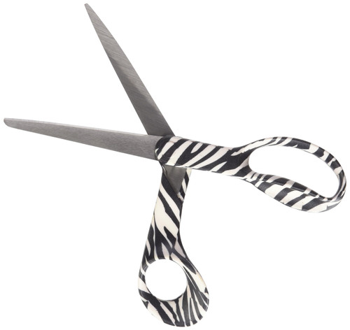 Fiskars Zebra Design 8-Inch Bent Scissors (FSK1945221003)