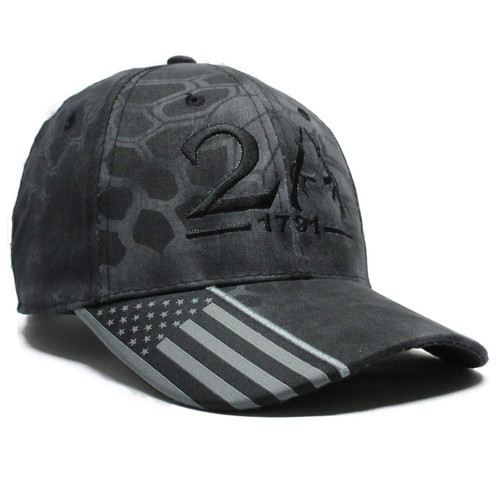 Military imagine 2nd Amendment 1791 AR-15 Style Typhon Black Color Hat Cap