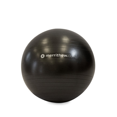 STOTT PILATES Stability Ball with Pump Stability, Black, 22"/55cm STOTT PILATES Stability Ball with Pump Stability, Black, 22"/55cm