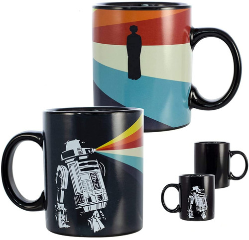 Star Wars R2-D2 Heat Reveal Leia 11oz Ceramic Coffee Mug